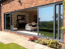Stacking compactly to the side of your opening, these doors use a smooth track system and are phenomenal for large areas, including patios, sunrooms, swimming pool enclosures and any other indoor/outdoor space you'd like to fully open or close. 6 Panel Triple Track Aluminium Patio Door Ours Would Be 4 Aluminium Patio Doors Sliding Patio Doors Glass Doors Patio