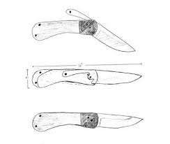 Friction Folder Knife Template Friction Folder Knife Making Knife
