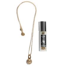 Lisa Hoffman Matte Gold Fragrance Necklace With Tuscan Fig Fragrance Beads Beauty Box Subscriptions Fragrance Necklace Wear Perfume