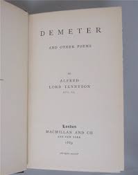 Tennyson Demeter And Other Poems 1889 1st Edition Ebay Poems Edition Ebay