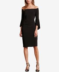 Lauren Ralph Lauren Off The Shoulder Sheath Dress Dresses Women Macy S Fashion Sheath Dress Ralph Lauren Dress