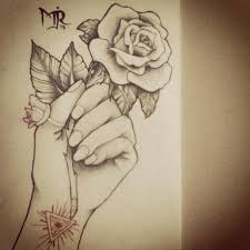 To keep your kid occupied and walls protected, encourage them to draw and paint. Easy Hand Holding Rose Drawing Novocom Top