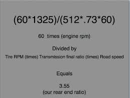 How To Calculate Your Rear End Ratio Lets Truck