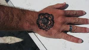 Temporary flower tattoo, wrist tattoo, ankle tattoo, wild flower tattoo mingliuhk 4.5 out of 5 stars (10) $ 6.90. Black Flower In Chain Styled Tattoo On Hand Tattooimages Biz