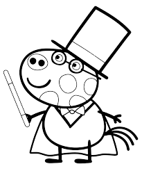 Their favorites can become images on coloring pages. Peppa Pig Pedro Pony Enjoys Doing The Wizard