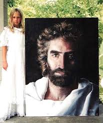 Jesus Christ, according to a painting by Akiane Kramarik, which depicts the  face of Jesus as seen by her in visions of heaven that she had at the age  of 6.