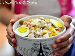 Recette De Recette Salade De Riz Light Au Thon Par Mesinspirationsculinai Recette Recette Salade De Riz Salade De Riz Recettes De Cuisine