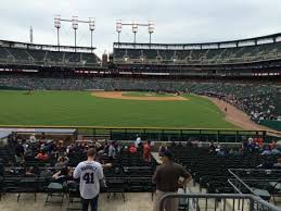 comerica park section 149 home of detroit tigers