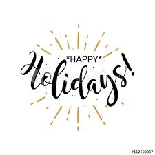 Days of the week brush lettering practice sheets by amanda kay. Happy Holidays Beautiful Greeting Card Calligraphy Black Text Word Gold Fireworks Hand Drawn Invitation T Shirt Print Design Handwritten Modern Brush Lettering White Background Isolated Vector Stock Vector Adobe Stock