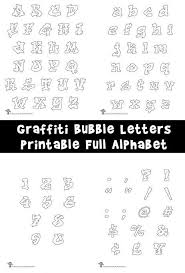 Printable Graffiti Bubble Letters Alphabet Woo Jr Kids Activities Lettering Alphabet Bubble Letters Bubble Letter Fonts