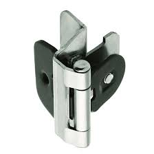 You'll find this type of hinge often in home theater systems and gym lockers, but it's not uncommon to see in bathroom and kitchen cabinets too. Amerock Double Demountable Hinge With 1 4 In 6mm Overlay Sterling Nickel Holdahl Company Inc