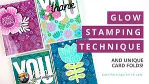 Today i put those flowers and leaf stamps to work and applied a fun technique with them to make this card. Stamping Techniques Jennifer Mcguire Ink