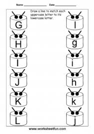 For matching games, have kids use 2 sets of letters on 2 different colors of paper. Match Uppercase And Lowercase Letters 13 Worksheets Free Printable Worksheets Worksheetfun