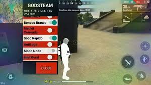 If you are looking for a game that has the style of pubg apk to play on your phone, garena free fire mod apk (shooting range increased, aim assist, no. Cheat Mod Menu Ff Godsteam Free Fire Terbaru Apk 2020 Esportsku World Today News