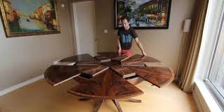 Ingenious Table Expands When You Turn It Circular Dining Table Circular Dining Room Table Dining Table With Leaf