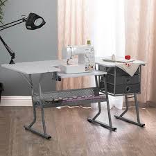 If you intend to use this table/desk for your sewing machine, don't waste your time or money. Studio Designs Eclipse Ultra Sewing Machine Craft Table Cabinet Grey White Walmart Com Walmart Com