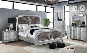 Aalock Bedroom Set In Silver Warm Gray In 2020 Bedroom Sets Queen Furniture Of America Bedroom Set