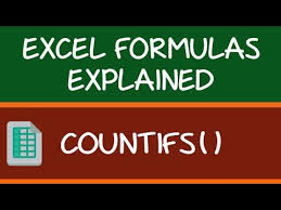 How To Use Excel Countifs Function Examples Video Excel Tutorials Excel Formula Microsoft Excel