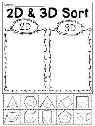 First Grade 2d And 3d Shapes Worksheets Distance Learning Shapes Kindergarten Shapes Worksheet Kindergarten 3d Shapes Worksheets