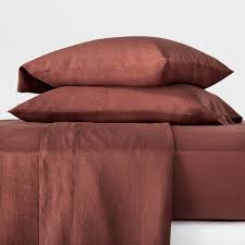 Maybe you would like to learn more about one of these? Queen 100 Washed Hemp Solid Sheet Set Clay Casaluna Target
