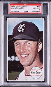 1964 Topps Giants Wayne Causey SHORT PRINT #45 PSA 8 NM-MT