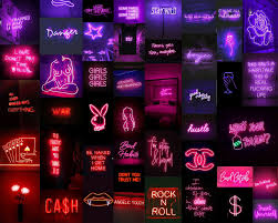 Violet aesthetic lavender aesthetic sky aesthetic aesthetic colors aesthetic collage aesthetic grunge aesthetic vintage purple wallpaper iphone cloud wallpaper. Queen Neon Red Pink Purple Aesthetic Collage Kit 45 Etsy Purple Wallpaper Iphone Wallpaper Iphone Neon Purple Aesthetic