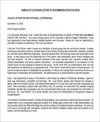Medical School Recommendation Letter Sample Letter Of Recommendation Professional Reference Letter Lettering