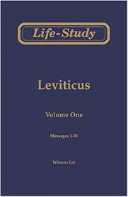 The book of leviticus (hebrew: Life Study Of Leviticus Volume 1 Messages 1 35 Witness Lee 9780736312301 Amazon Com Books