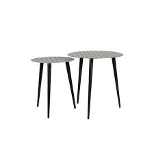 Outdoor side & end tables by ashley homestore provide the perfect finishing touch to your garden and patio furniture with a beautiful outdoor side table and set of outdoor end tables. Light Living Side Table S 2 35x43 And 45x47cm Waku Antique Bronze Ideas4lighting