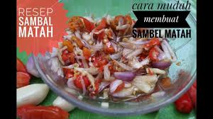 Ayam goreng is an indonesian and malaysian dish consisting of chicken deep fried in oil. Resep Sambal Matah Cara Mudah Membuat Sambal Matah Youtube