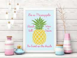 Download Be A Pineapple Svg Cut Print Clipart Digital Download For Decals Prints