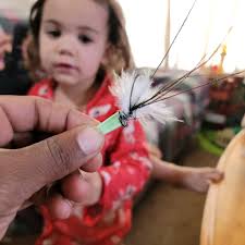 In the past my 10yr old daughter and myself have dabbled some with tying  our own panfish and bass flys for fishing Tenkara. I find it very  satisfying to catch fish on