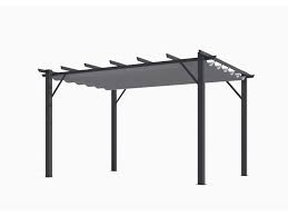 Vous sélectionnez votre couleur : Nouveaute Votre Pergola 100 Aluminium De 12 M2 Coloris Gris Anthracite Poteaux Toile Couleur Gris 280 Gr M2 Almateon