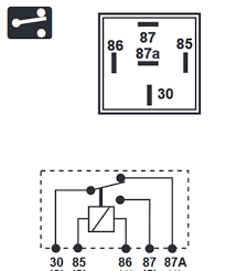Universal 5 pin fuse relay switch harness set bosch spdt 14awg 30a 12v 6 pcs. Relay Confusion E Type Jag Lovers Forums