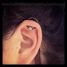 14g Helix Orbital Piercing With Black Niobium Ring By Anatometal Anatometal Orbital Saintsabrinas Silver Ear Cuff Cool Piercings Ear Cuff Small