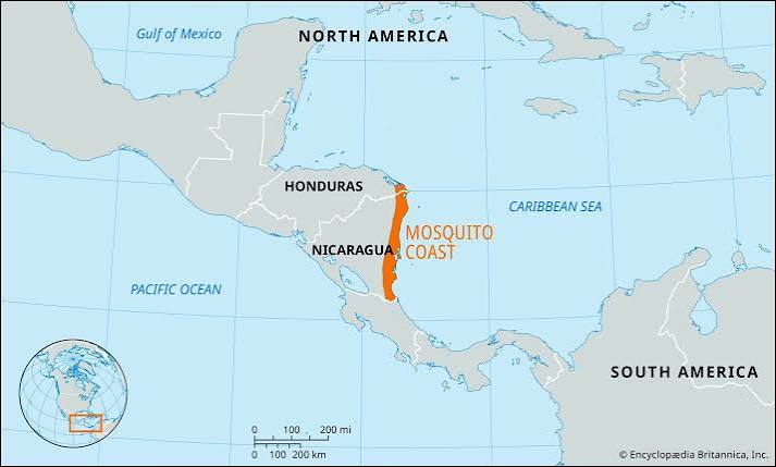 Mosquito Coast | Nicaragua, Map, & Facts | Britannica