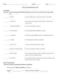During cellular respiration one glucose molecule combines with six oxygen molecules to produce 38 units of atp. Photosynthesis And Respiration Quiz 1