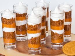 Pumpkin Pie Parfait Cups Video Tatyanas Everyday Food Recipe Tatyana S Everyday Food Ginger Snap Cookies Dessert Shooters