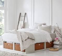 The available white platform bed queen will empower you to acquire the products you're looking for and at amazingly affordable prices. Stratton Storage Platform Bed With Baskets Wooden Beds Pottery Barn