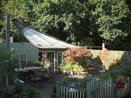 Yacht Sail Used As A Sun Awning Patio Shade Patio Patio Images