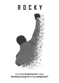 Rocky Balboa Minimalist Poster By Xavier Vieira Displate In 2021 Rocky Balboa Rocky Balboa Poster Rocky Balboa Quotes