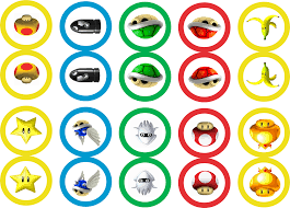 See how to make mario cupcakes here! Mario Kart Cupcake Toppers Keeping It Real Cumple De Mario Bros Tortas De Mario Bros Fiesta De Mario Bros