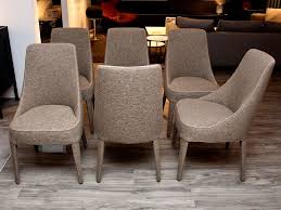 Maxalto Set Of 6 Febo Dining Chairs Fabric Chaplins Fabric Dining Chairs Dining Chairs Chair