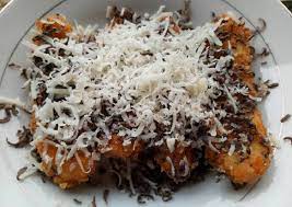 Taburi dengan pelapis coklat meises, keju, dan kelapa kering sesuai. Cara Membuat Pisang Coklat Keju Archives Tukang Review