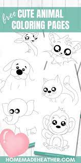 The spruce / kelly miller halloween coloring pages can be fun for younger kids, older kids, and even adults. Free Cute Animal Coloring Pages Homemade Heather