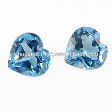Heart Cut 0 85 Cts Swiss Blue Topaz 6mm Loose Gemstone For Earring Making Ig4473 Buy Semi Precious Stones Chart Loose Blue Topaz Gemstones Jewelry