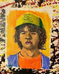 Dustin Strange Things original art digital Pdf