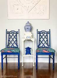 How long does it take to paint bamboo furniture? Painted Bamboo Chair Makeover 2 Bees In A Pod