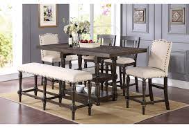 Our sets come in a variety of styles and can accommodate parties of 3, 5 & 8. Winners Only Xcalibur Dxt13678xb T 2x145424x 2x124x 524x Counter Height Dining Set With Upholstered Bench Dunk Bright Furniture Pub Table And Stool Sets