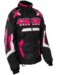 Castle X Racewear Bolt G3 Womens Snowmobile Jacket Hot Pink